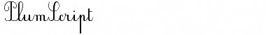Download PlumScript Font
