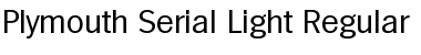 Download Plymouth-Serial-Light Font