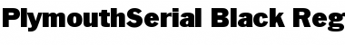 Download PlymouthSerial-Black Font
