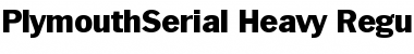 Download PlymouthSerial-Heavy Font