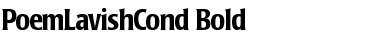 Download PoemLavishCond Font