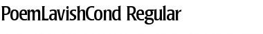 Download PoemLavishCond Font