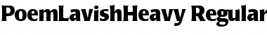 Download PoemLavishHeavy Font