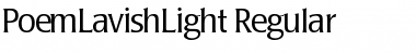 Download PoemLavishLight Font