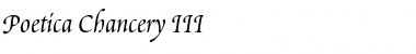 Download Poetica ChanceryIII Font