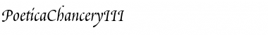 Download PoeticaChanceryIII Font