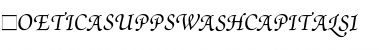 Download PoeticaSuppSwashCapitalsI Font