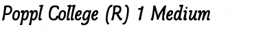 Download Poppl-College One BQ Font