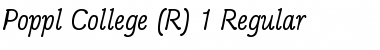 Download Poppl-College One BQ Font
