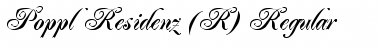 Download Poppl-Residenz BQ Font