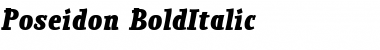 Download Poseidon Bold Italic Font