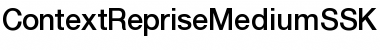 Download ContextRepriseMediumSSK Font