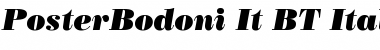 Download PosterBodoni It BT Italic Font