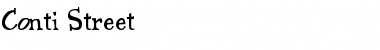 Download Conti Street Font