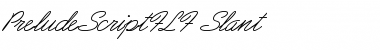 Download PreludeScriptFLF-Slant Font