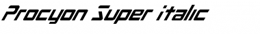 Download Procyon Super Italic Font