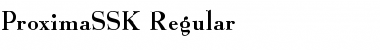 Download ProximaSSK Font