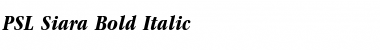 Download PSL-Siara Bold Italic Font