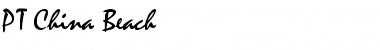 Download PT China Beach Font Download PT China Beach Font