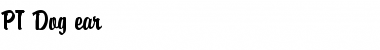Download PT Dog-ear Font Download PT Dog-ear Font