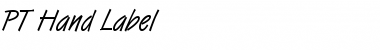 Download PT Hand Label Font Download PT Hand Label Font