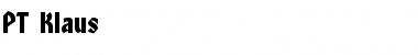 Download PT Klaus Font Download PT Klaus Font