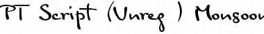Download PT Script (Unreg.) Monsoon Font