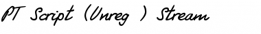 Download PT Script (Unreg.) Stream Font