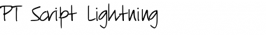 Download PT Script Lightning Font