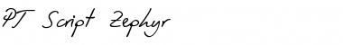 Download PT Script Zephyr Font