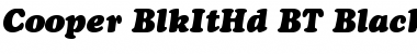 Cooper BlkItHd BT Font