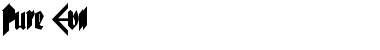 Download Pure Evil Font Download Pure Evil Font