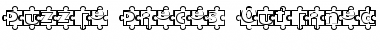 Download Puzzle Pieces Outlined Font