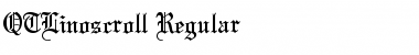 Download QTLinoscroll Regular Font