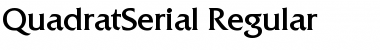 Download QuadratSerial Font