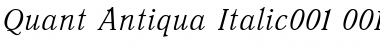 Download Quant Antiqua Italic Font