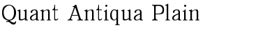 Download Quant Antiqua Plain Font