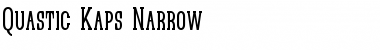 Download Quastic Kaps Narrow Regular Font
