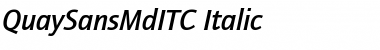 Download QuaySansMdITC Italic Font