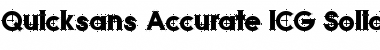 Download Quicksans Accurate ICG Solid Regular Font