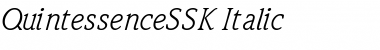 Download QuintessenceSSK Italic Font