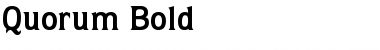 Download Quorum Bold Font
