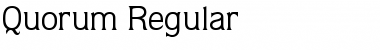 Download Quorum Regular Font