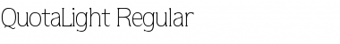 Download QuotaLight Regular Font
