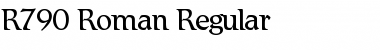 Download R790-Roman Regular Font