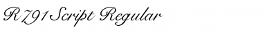 Download R791-Script Regular Font