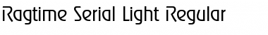 Download Ragtime-Serial-Light Regular Font