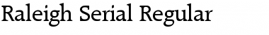 Download Raleigh-Serial Regular Font