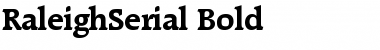 Download RaleighSerial Bold Font