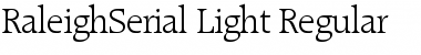 Download RaleighSerial-Light Font